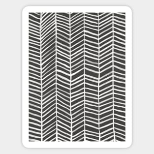 Herringbone Black Sticker